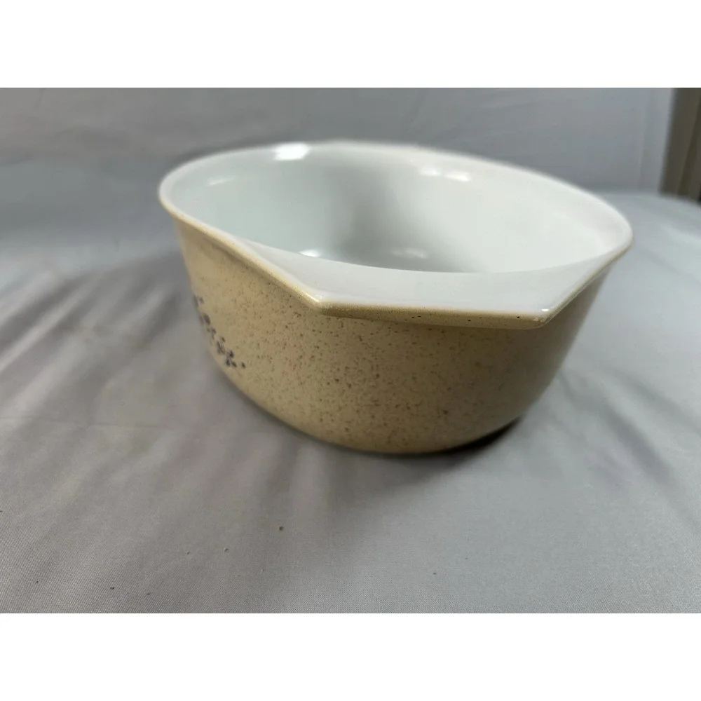 vintage pyrex homestead blue oval casserole dish 2.5 qt no‎ lid